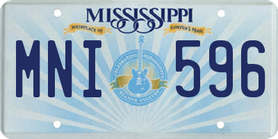 MS license plate MNI596