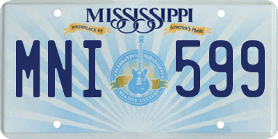MS license plate MNI599