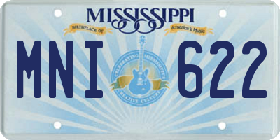 MS license plate MNI622