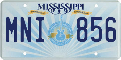 MS license plate MNI856