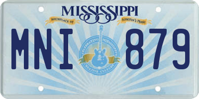 MS license plate MNI879