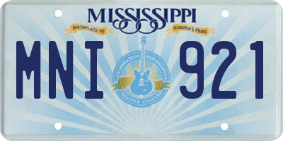 MS license plate MNI921
