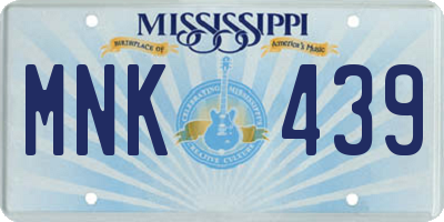 MS license plate MNK439