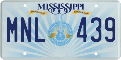 MS license plate MNL439