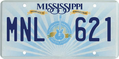 MS license plate MNL621