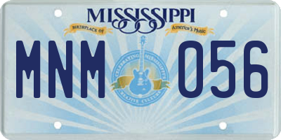 MS license plate MNM056