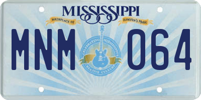 MS license plate MNM064