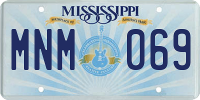 MS license plate MNM069