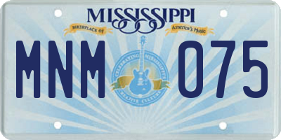 MS license plate MNM075