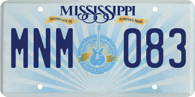 MS license plate MNM083