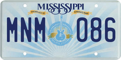 MS license plate MNM086
