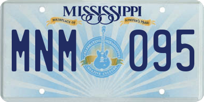 MS license plate MNM095