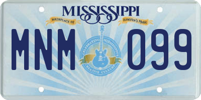 MS license plate MNM099