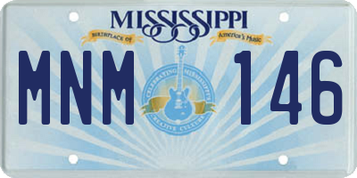 MS license plate MNM146