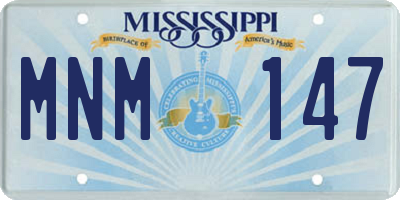 MS license plate MNM147
