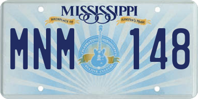 MS license plate MNM148