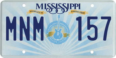MS license plate MNM157