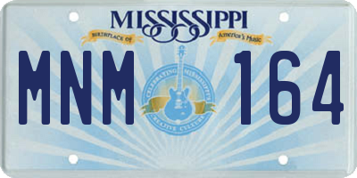 MS license plate MNM164