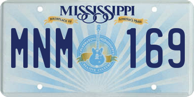 MS license plate MNM169