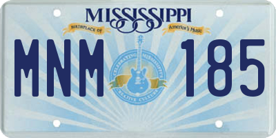 MS license plate MNM185