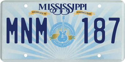 MS license plate MNM187