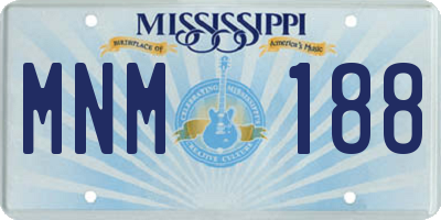 MS license plate MNM188
