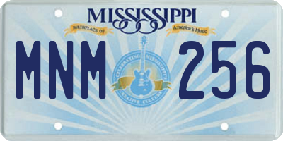 MS license plate MNM256