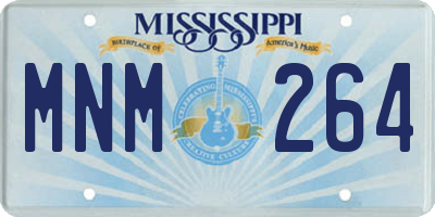 MS license plate MNM264