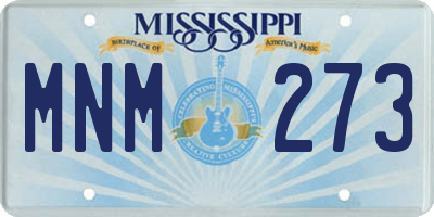 MS license plate MNM273