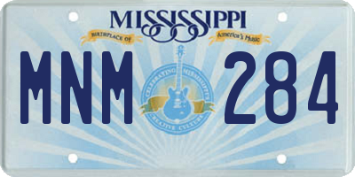 MS license plate MNM284