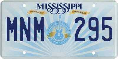 MS license plate MNM295