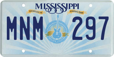MS license plate MNM297