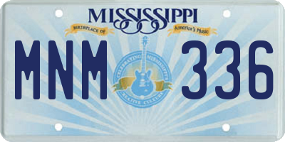 MS license plate MNM336