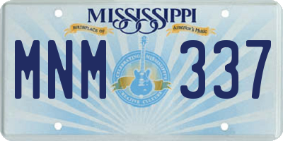 MS license plate MNM337