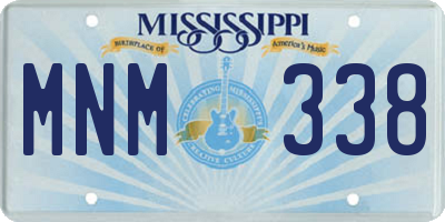 MS license plate MNM338