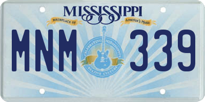 MS license plate MNM339