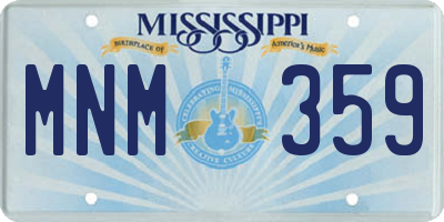 MS license plate MNM359