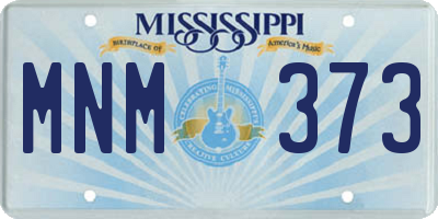 MS license plate MNM373