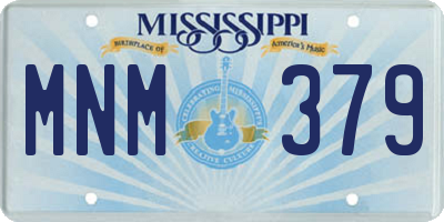 MS license plate MNM379