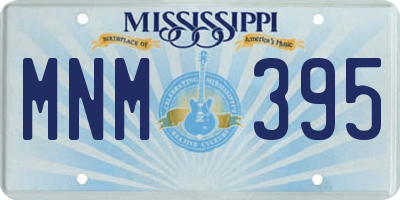MS license plate MNM395