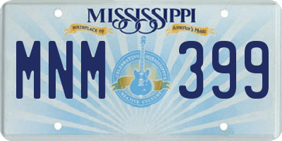 MS license plate MNM399