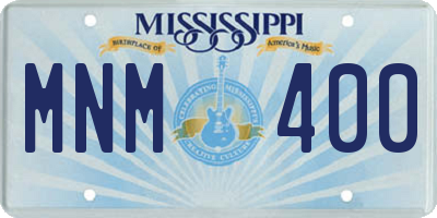 MS license plate MNM400