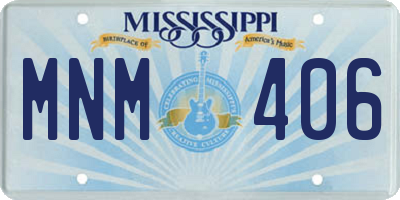 MS license plate MNM406