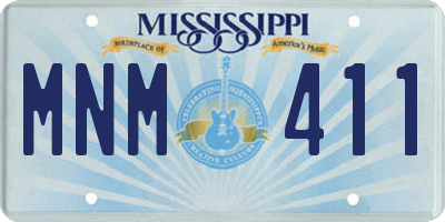 MS license plate MNM411
