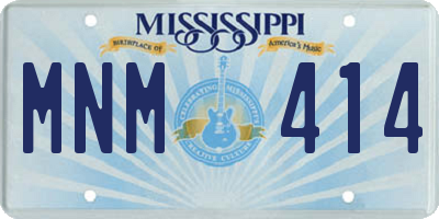 MS license plate MNM414