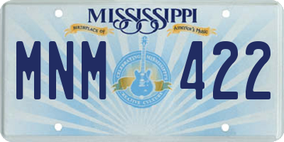 MS license plate MNM422