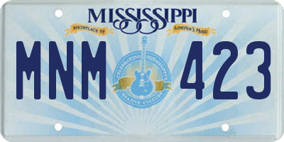 MS license plate MNM423