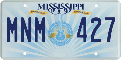 MS license plate MNM427