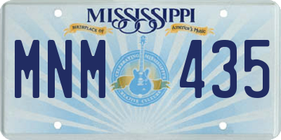 MS license plate MNM435