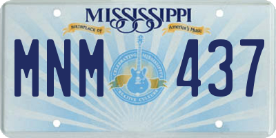 MS license plate MNM437